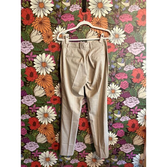 NEW Amour Vert Taper Linen Trouser in San Diego Natural Stripe Size 4 with Tags - Picture 5 of 7